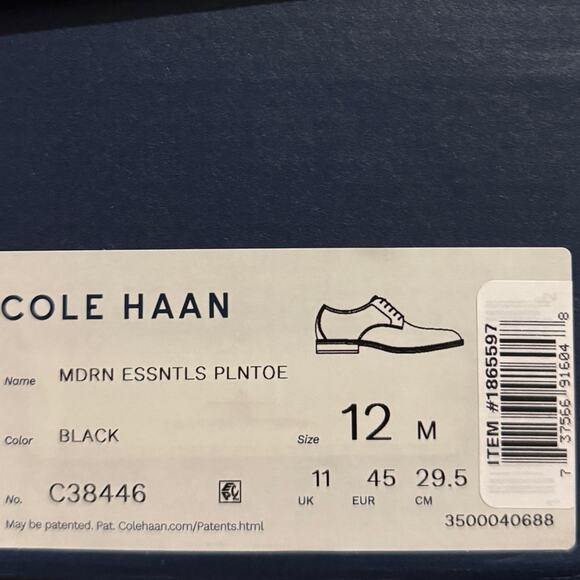Copied - NIB • Cole Haan Modern Essentials Leather Plain Toe Oxfords
Size: 12 main image 4